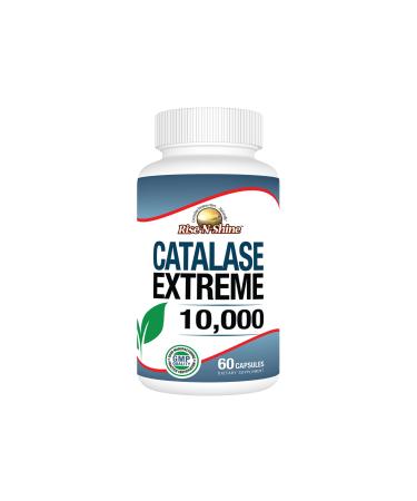 CATALASE EXTREME 10 000 Catalase Hair Supplement with Catalase Saw Palmetto FoTi Biotin PABA and More 60 Count
