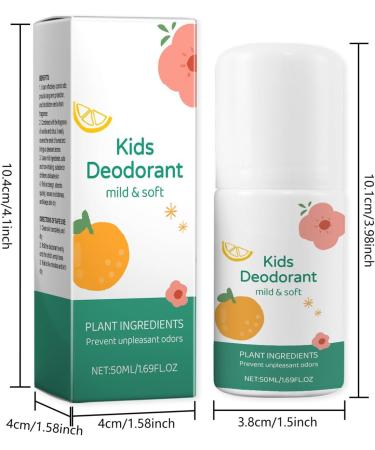  Vhjlfig Children's Deodorant with Natural Extracts 50ml Roll-on Instant Freshness with Botanical Notes Soothing Care for Sensitive Skin Ideal for Sports Activities and Daycare - Buy Online on GoSupps.com