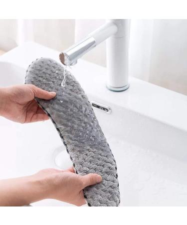 2 Pairs Plush Warm Toilet Seat Cover Mat Non Slip Soft Cushion - Grey - Buy Online on GoSupps.com
