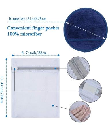 Kinhwa Slimming Pads - 14 Washable & Reusable Microfiber Makeup Remover Towels | Soft Sustainable Facial Cleaning Cloths - Buy Online on GoSupps.com