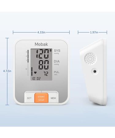 MeBak Upper Arm Blood Pressure Monitor - Automatic Digital BP Machine for Home Use - Buy Online on GoSupps.com
