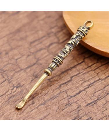 2pcs Healeved Ear Spoons: Ear Wax Remover & Pendant Dragon Keychain - Brass Ear Cleaner Tool - Buy Online on GoSupps.com
