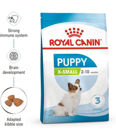 Royal Canin X-SMALL Puppy | 1.5 kg | Dry food for very small breed puppies | May contribute to the normal functioning of the immune system | With omega-3 - Buy Online on GoSupps.com