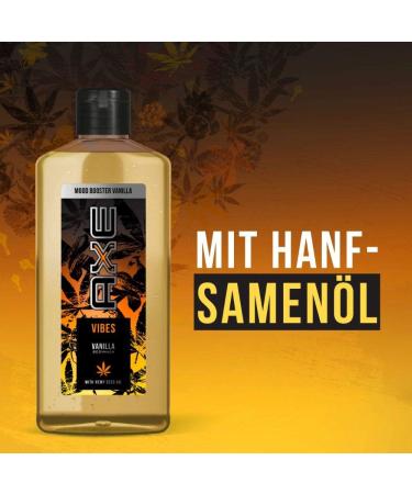  Axe Mood Booster Vanilla Vibes Shower Gel for Men with invigorating fragrance and hemp seed oil (1 x 200 ml) - Buy Online on GoSupps.com