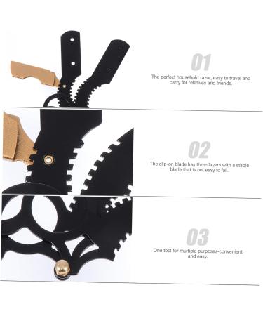 Beavorty 2-Piece Men's Razor Holder & Trimmer - Stainless Steel Vintage Shaving Set for Care & Precision - Buy Online on GoSupps.com