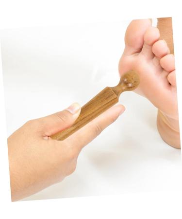 Minkissy 2-in-1 Lobaby Massage Roller & Body Hammer - Wooden Multi-Functional Meridian Massage Device for Neck & Foot Relief - Buy Online on GoSupps.com