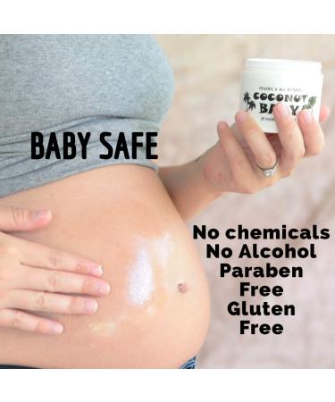 Organic Coconut Baby Oil: Cradle Cap Treatment, Hair Growth, Skin Protection - Eczema, Psoriasis Relief - Massage, Sensitive Skin Care - Diaper Rash, Stretch Marks - with Sunflower & Grape Seed Oils - 4 fl oz - Buy Online on GoSupps.com
