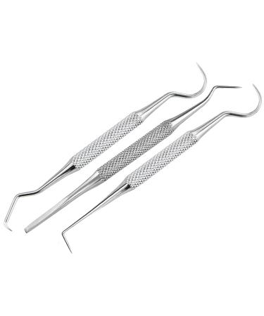 Tartar scratches 3 Party set dog dentist remover mini toothpick tooth cleaner pet dental care for animals made of stainless steel also for cats or rodent tooth cleaning - Buy Online on GoSupps.com
