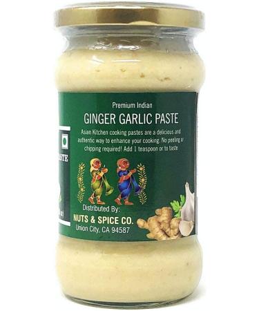 Authentic Indian Ginger Garlic Cooking Paste 10.5oz Glass Jar - Vegan, Gluten-Free, Non-GMO - 300g (Pack of 1) - Buy Online on GoSupps.com