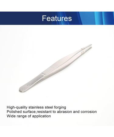 Hegebeck Stainless Steel Tweezers Straight Multi Purpose Tweezer Tweezers Hand Tool for Plants Splinter Facial Ingrown Hairs Remover with Round Tip 16cm 4pcs - Buy Online on GoSupps.com