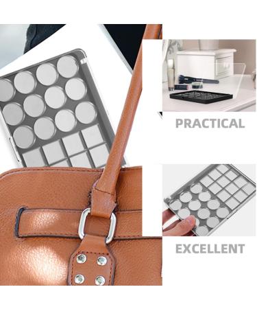 VILLCASE Lot de 2 Palettes de Maquillage Vides Magn tiques 24 Godets M talliques Noirs Support Compact pour Fards Paupi res pour Maquillage DIY et Retouches en D placement - Buy Online on GoSupps.com