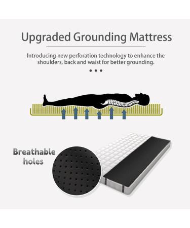 Losuvero Grounding Mat - Breathable Grounded Mattress Pad 68.6x198.1 cm | 100% Conductive Carbon Cover Cushion for Better Sleep - Buy Online on GoSupps.com