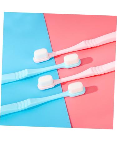 Goohochy Portable Toothbrush - Extra Soft Nylon Toothbrush for Oral Hygiene | Anti-Slip Design Ideal for Women & Travel - Buy Online on GoSupps.com