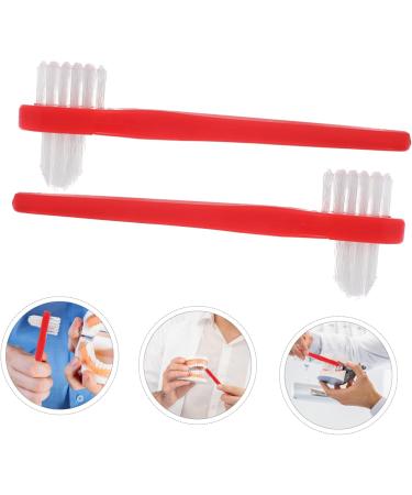 Tovinanna 4-Piece Travel Prosthesis Cleaning Brush Set - Ideal for Dentures & Toothbrushes - International Shipping Available - Buy Online on GoSupps.com