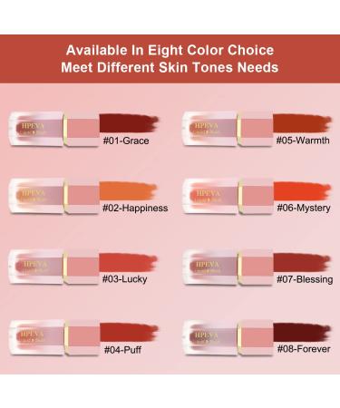 Matte Liquid Blush for Cheeks - Long-Lasting Hypoallergenic Formula in Lucky (03) Shade - Ideal for Mature and Dark Skin Tones - Buy Online on GoSupps.com