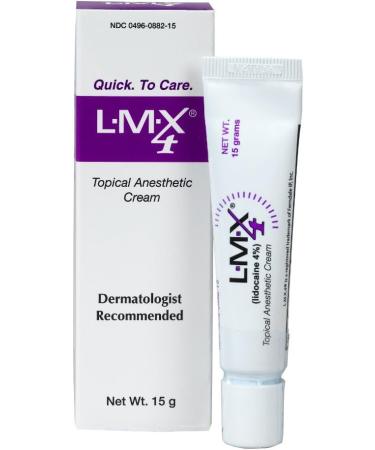 LMX4 Lidocaine Pain Relief Cream 15g Tube - Fast Acting & Long Lasting Topical Relief for Cuts, Scrapes, Sunburn, and Insect Bites - Buy Online on GoSupps.com