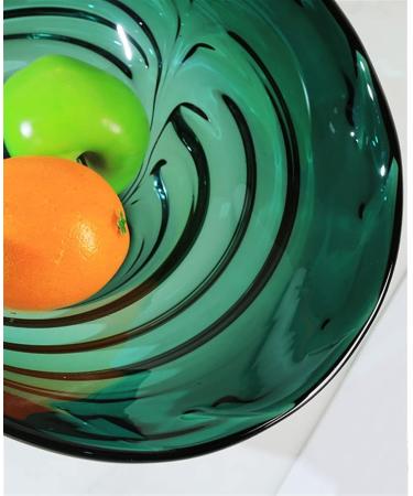 Fruit Bowl Salad Bowl Countertop Fruit Basket Large-Capacity Glazed Fruit Plate Thickened Candy Snack Storage Plate Desktop Decoration Fruit Bowl for Kitchen Counter (A) - Buy Online on GoSupps.com