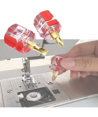 HONEYSEW Flat and Stubby Screwdriver Set Mini Stubby Tools Sewing Notions for Sewing Machine