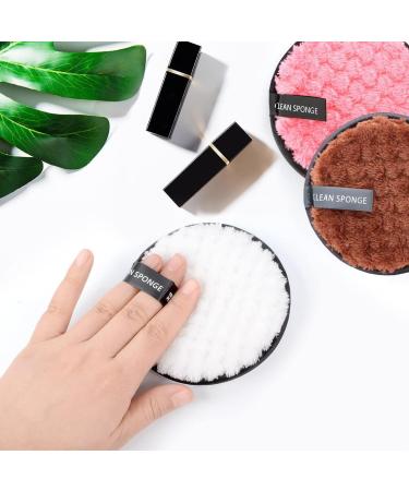 VYIBPDY Reusable Makeup Remover Pads 3 Pieces Reusable Makeup Remover Pads Washable Makeup Remover Pads Double-Sided Facial Cleansing Pads Superfine Fiber 11.5 cm - Buy Online on GoSupps.com