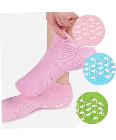 Healeved 3 Pairs Foot Moisturizing Socks Overnight Spa Socks Hydrating Lotion Socks Moisturizing Foot Sock Beauty Salon Foot Caring Socks Foot Socks Warm Socks Dry Foot Mask Keep Warm Gel - Buy Online on GoSupps.com