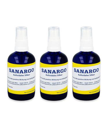 SANARGO: Colloidal Silver 100ml (pack of 3)