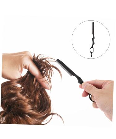 1 Set Hair Thinning Razor - Professional Manual Hair Cutter for Stylists | Metal Shaving & Hairstyling Tool - Black - Buy Online on GoSupps.com