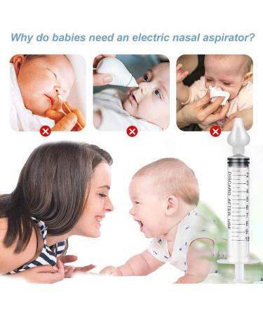 Isesuch Baby Nasal Irrigator 2 Pack - Professional Reusable Silicone Nose Cleaner for Kids - 10ml Syringe - Softens Nasal Scab - Children's Nasal Rinsing Tool - Buy Online on GoSupps.com