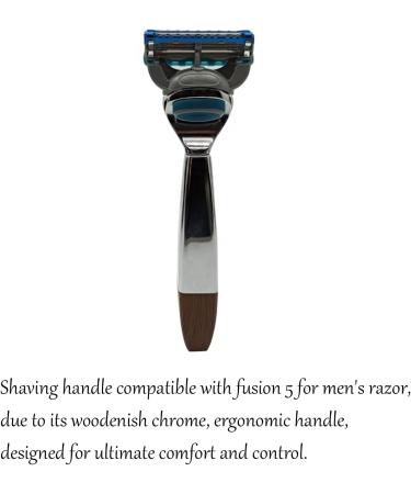 Jhtsole Stylish Shaving Set with Roof Hair Brush & Razor Stand - Perfect Gift for Men Compatible with Fusion 5 - Buy Online on GoSupps.com