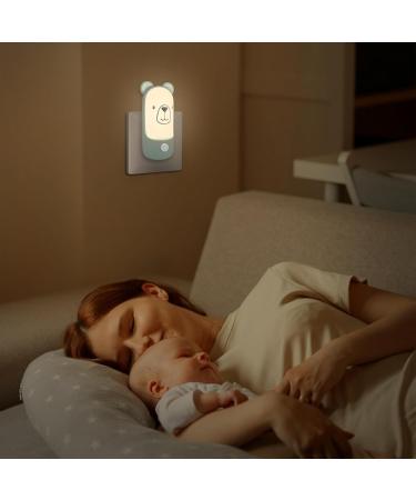 Buy Wetry Night Light Socket for Kids - Sleep Aid Wall Light for Babies Cute Bear & Mouse Design Ideal for Newborns - Buy Online on GoSupps.com