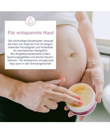 Boep Nourishing Body Butter | Organic Shea Butter for Soft Hydrated Skin | Natural Cosmetics for Stressed Dry Skin During Pregnancy (125ml) - Buy Online on GoSupps.com