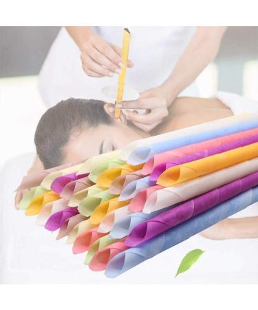 Dr.JIEER Natural Beeswax Ear Candles - 32 Pcs (8 Colors) | Organic Plant Material | Fragrance | Hollow Cone Candles - Buy Online on GoSupps.com