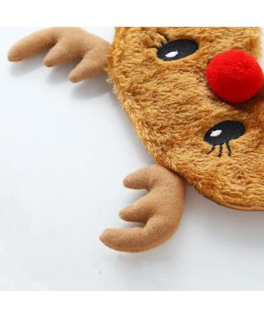Cute Plush Cartoon Animal Eye Mask - Relaxing Travel Sleep Mask | Perfect Christmas Gift for Family & Parties - Buy Online on GoSupps.com