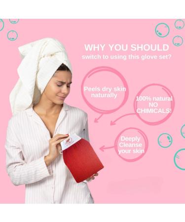 R gania Deep Exfoliating Glove - Korean Body Mitt for Dead Skin Ingrown Hair & Spray Tan Removal - Gentle Exfoliator for Shower - International Shipping Available - Buy Online on GoSupps.com