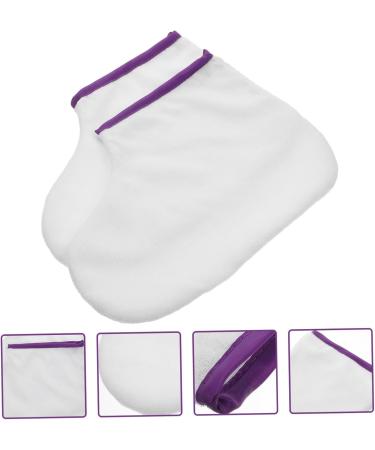 Healeved 1pair Waxed Feet Paraffin Wax Bath Paraffin Wax Foot Warming Cover Gloves Moisturizing Feet Socks Paraffin Wax Cover Spa Feet Cover Footmuff Insulation Wax Film Polyester White - Buy Online on GoSupps.com