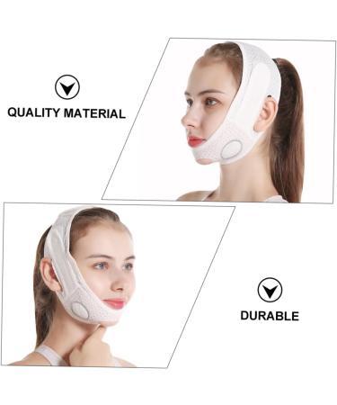 FRCOLOR 1pc Face Face Slimmer Breathable Band Double Chin Chin Cheek Band Facial Strap Nylon Mesh White Breathable Belt Woman - Buy Online on GoSupps.com