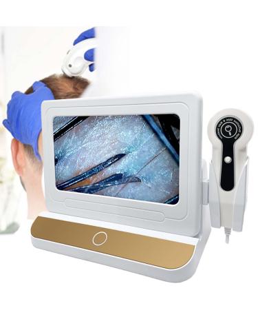 Testeur De Cheveux D Tecteur De Cuir Chevelu De Cheveux Pour La Peau D Tecteur Follicule Pileux De L' Cran De 10 Pouces Machine De D Tection De Sant De La Peau 200x / 50x Double Objectif
