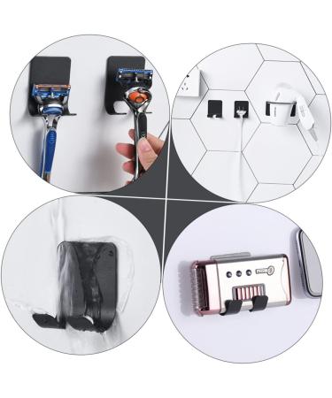 Shop Homsfou Cell Phone Stand & 16 Razor Hangers - Self-Adhesive Stainless Steel Wall Hooks for Clothes & More - Buy Online on GoSupps.com