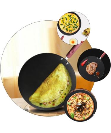 HOMSFOU 2pcs Pot Skillet Pan Breakfast Pan - Oven Pan Saute Pan Iron Frying Pan Cast Iron Skillet Crepe Pan Mini Cooker Pizza Pancake Cooking Pan Pancake Pan Aluminum Household 48.5X30CMx2pcs Blackx2pcs - Buy Online on GoSupps.com
