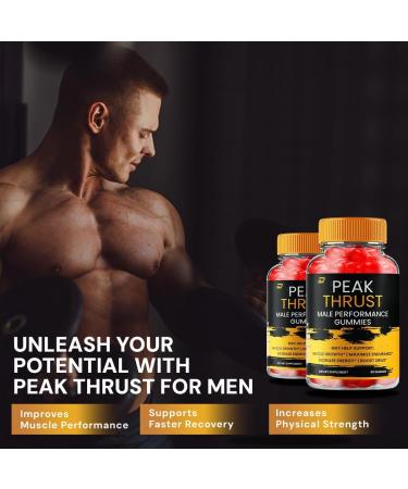 Peak Thrust Gummies for Men Peak Thrust Advanced Formula All Natural Maximum Strength PeakThrust Gummy Thrust Peak Reviews (2 Pack 120 Gummies) - Buy Online on GoSupps.com