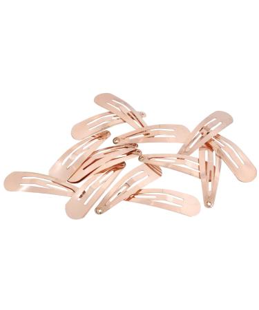 Buy Hair-like Love 14-Piece Rose Gold Metal Snap Hair Clips - Stylish Hair Accessories for Women Girls & Men - Perfect Gift Set with Box - Buy Online on GoSupps.com