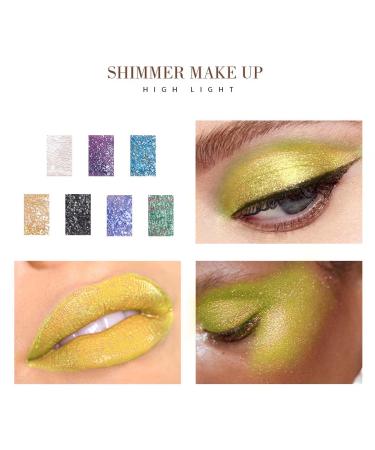 Kilshye Glitter Liquid Eyeshadow Metallic Shimmer Eye Shadow | High Pigment, Long Lasting, Waterproof | E-Gold 6 | For Women and Girls - Buy Online on GoSupps.com