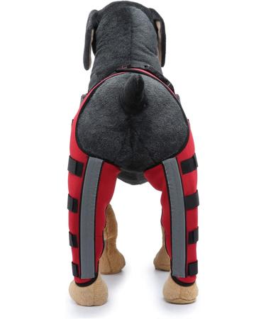 Dog Knee Brace Adjustable Dog Leg Brace Double Rear Leg Brace Elastic Shockproof Dog ACL Brace CCL Brace Hind Leg Pet Knee Pads with Reflective Strips for Pets and Dogs (S) Small - Buy Online on GoSupps.com