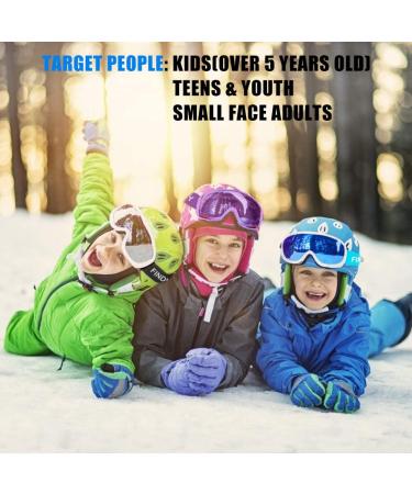 Findway Kids Ski Goggles - Boys Girls Youth Snowboard Goggles A1-Silver (VLT 21%) - Buy Online on GoSupps.com