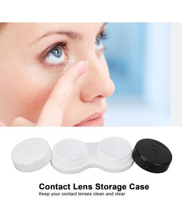Dekaim Portable Black Contact Lens Box - Mini Storage with Tweezers & Suction Rod for Travel - Buy Online on GoSupps.com