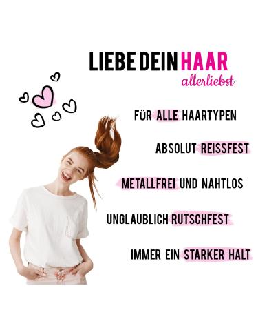 Haarlersliebst Unisex Silicone Hair Ties (9 Pieces) - Premium Ultra Strong Hold Hair Accessories - Ideal for Men Women & Kids - Includes White Storage Box - Buy Online on GoSupps.com