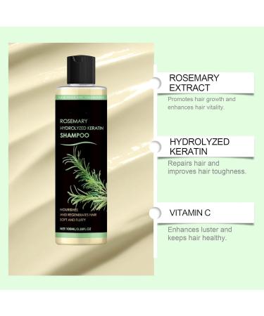 Rosemary Leaf Oil Shampoo Rosemary Water Keratin Depleting Shampoo Soft and Fluffy for Men and Women Making Hair Stronger Softer and Shinier - Buy Online on GoSupps.com