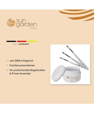 Buy Sun Garden Nails UV Fiberglass Gel Clear 30ml + Brush Set - Fast International Shipping - Buy Online on GoSupps.com