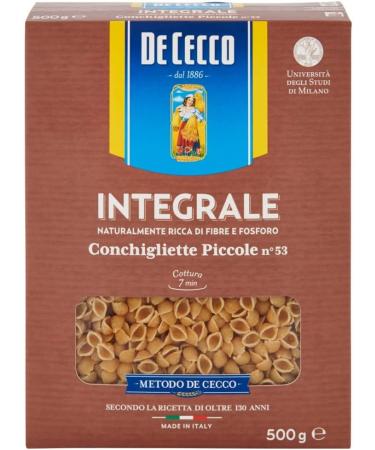  Italian Gourmet E.R. De Cecco Conchigliette Piccole Integrali Whole Grain Pasta 500g + Pulpa Italian Gourmet 400g Pack of 10 - Buy Online on GoSupps.com