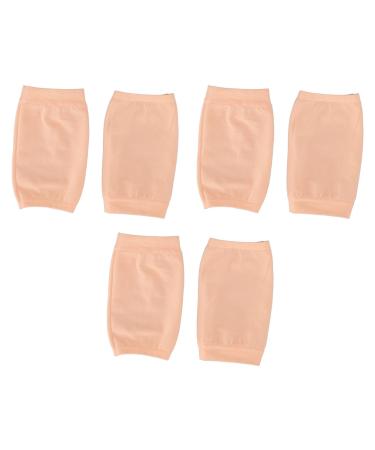 Moisturizing Heel Socks Open Toe Breathable and Comfortable 3 Pairs Heel Repair Socks for Cracked Heels (Flesh Pink)