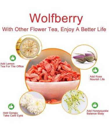 Plant Gift Goji Berries Goji Berry Tea Tisane base de plantes Baies de Goji s ch es Wolfberry chinois fruits secs nourriture chinoise 125g / 4.41oz - Buy Online on GoSupps.com